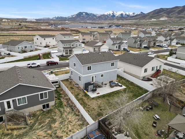 7756 W Bellfield Rd, Magna, UT 84044 - aerial view with a mountain view and a residential view