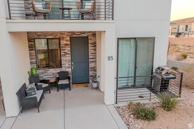 5399 S Cerulean Ln Unit 95, St George, UT 84790 - entrance to property with stucco siding