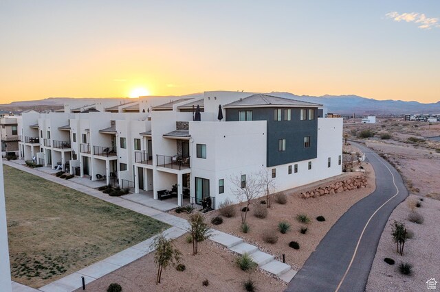 5399 S Cerulean Ln Unit 95, St George, UT 84790 - bird's eye view with a mountain view and a residential view