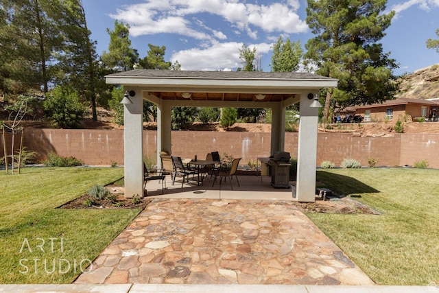 view of patio with fence private yard