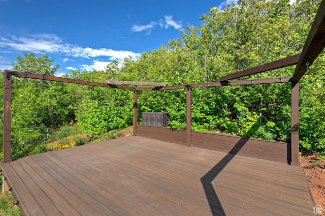 5888 E Pioneer Fork Rd N, Salt Lake City, UT 84108 - view of wooden terrace