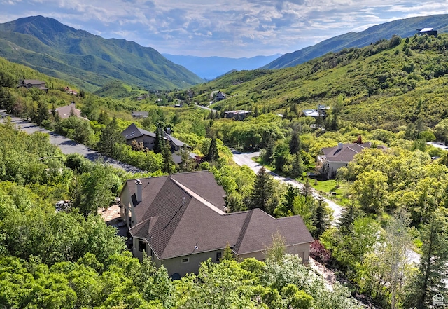 5888 E Pioneer Fork Rd N, Salt Lake City, UT 84108 - drone / aerial view featuring a mountain view