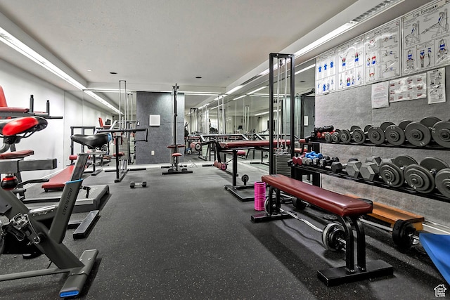 3125 E Kennedy Dr S Unit 605, Salt Lake City, UT 84108 - workout area with a garage
