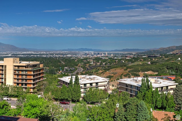 3125 E Kennedy Dr S Unit 605, Salt Lake City, UT 84108 - birds eye view of property with a mountain view