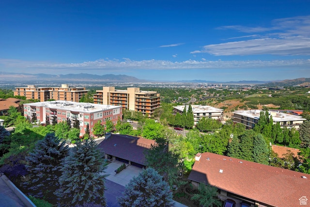 3125 E Kennedy Dr S Unit 605, Salt Lake City, UT 84108 - bird's eye view featuring a view of city and a mountain view