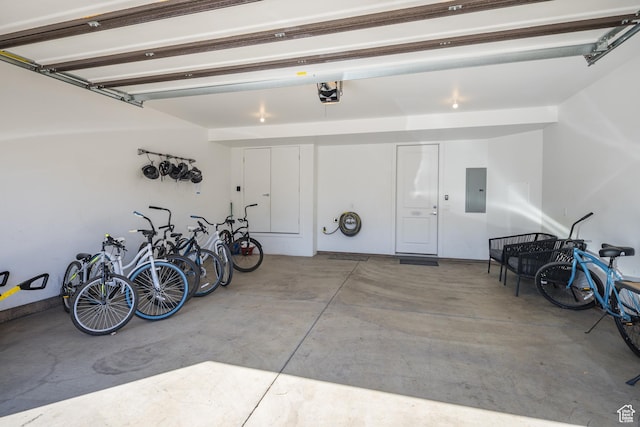 429 N 600 W, Moab, UT 84532 - garage with electric panel and a garage door opener