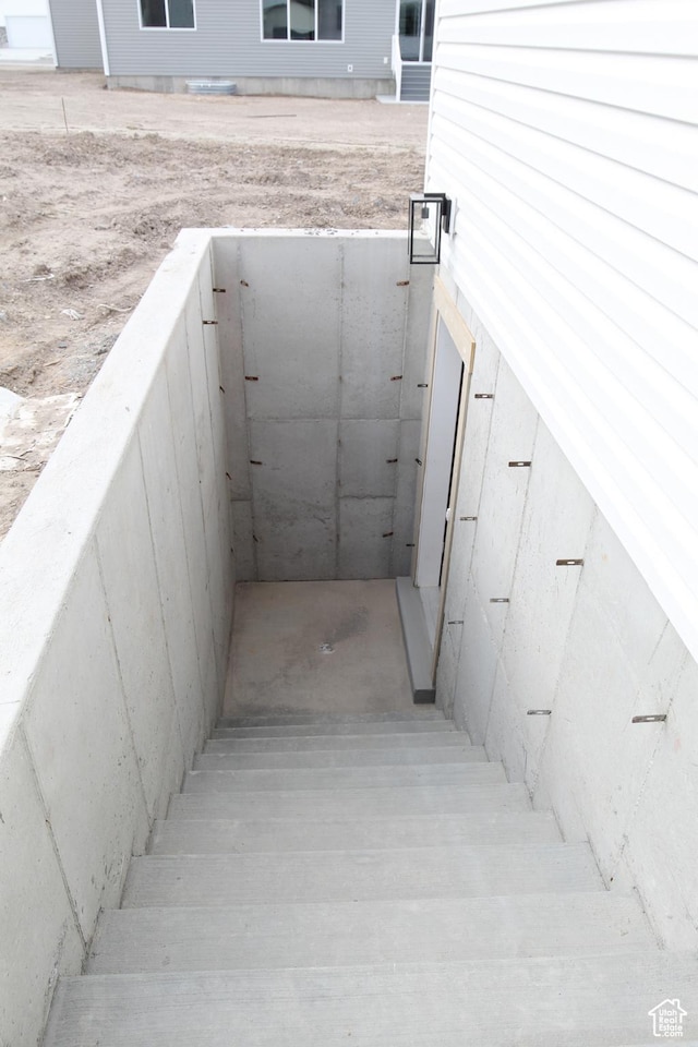 view of stairs