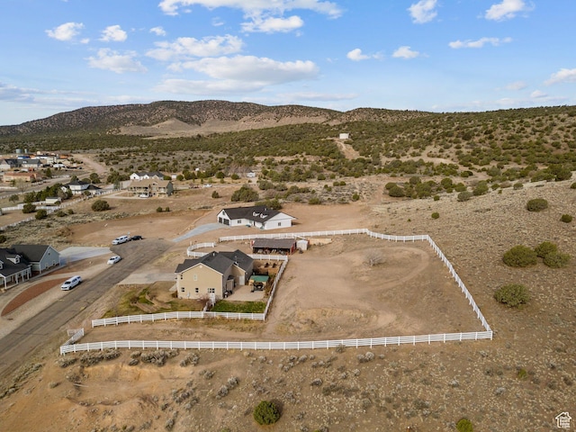 6832 W 1500 N, Cedar City, UT 84721 - birds eye view of property featuring a mountain view and view of desert