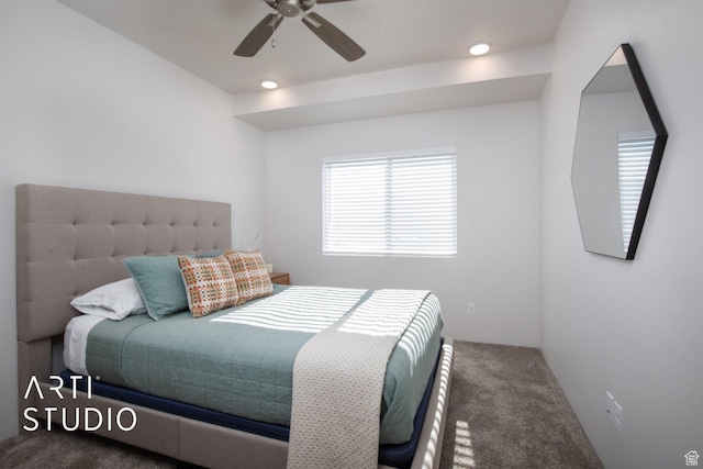 76 E 450 N, Ephraim, UT 84627 - carpeted bedroom with ceiling fan and recessed lighting