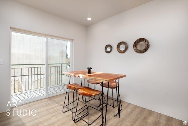 76 E 450 N, Ephraim, UT 84627 - dining space with light wood-type flooring and recessed lighting