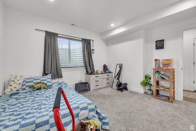 16132 S Coupler Ln Unit 406, Bluffdale, UT 84065 - carpeted bedroom with baseboards, visible vents, and recessed lighting
