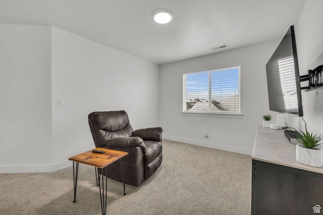 16132 S Coupler Ln Unit 406, Bluffdale, UT 84065 - sitting room featuring baseboards, visible vents, and light carpet