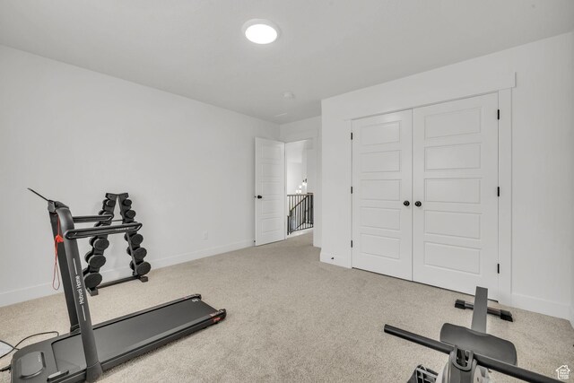 16132 S Coupler Ln Unit 406, Bluffdale, UT 84065 - workout room with baseboards and carpet
