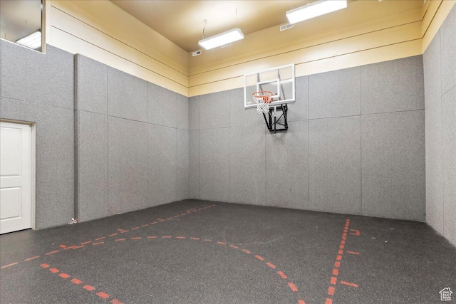 view of basketball court