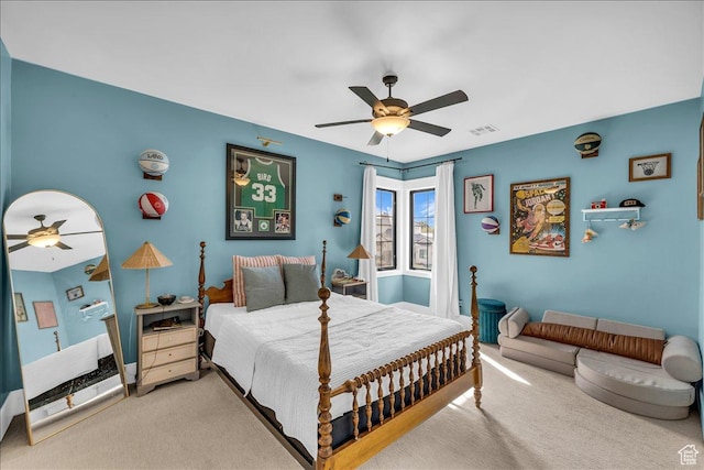 697 E Margarita Way, Washington, UT 84780 - carpeted bedroom with visible vents and a ceiling fan