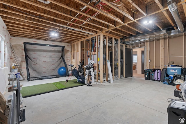 view of basement