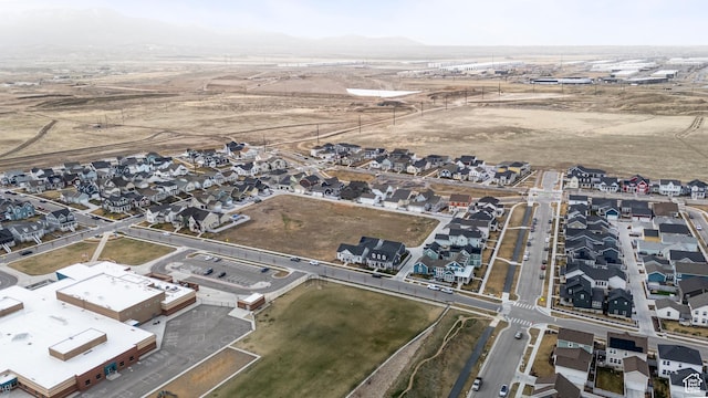 bird's eye view with a residential view