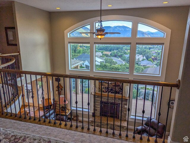 2524 E 700 S, Springville, UT 84663 - details featuring a fireplace and recessed lighting