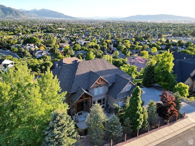 2524 E 700 S, Springville, UT 84663 - birds eye view of property with a residential view and a mountain view