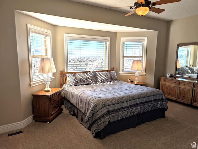 2524 E 700 S, Springville, UT 84663 - bedroom featuring baseboards, visible vents, multiple windows, and light colored carpet