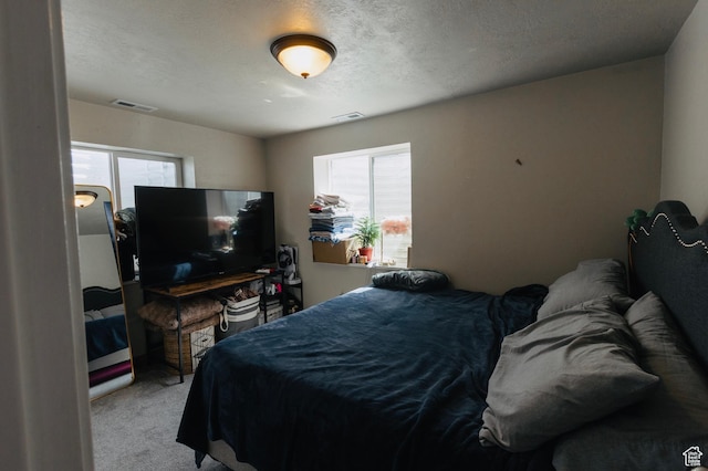 660 E 400 N, Spring City, UT 84662 - carpeted bedroom featuring visible vents and a textured ceiling