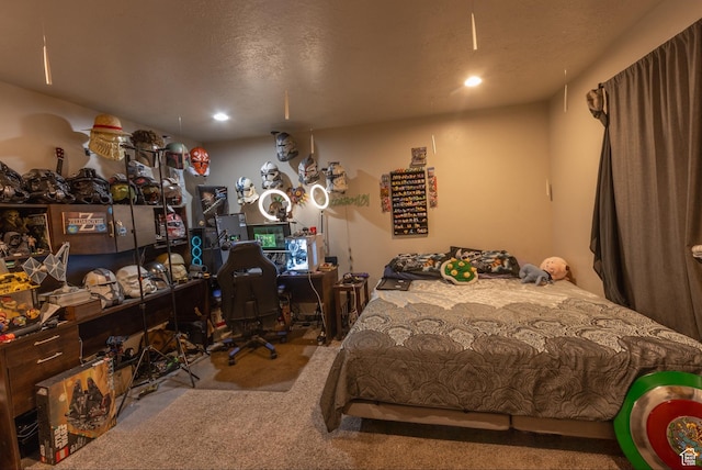 660 E 400 N, Spring City, UT 84662 - bedroom featuring carpet floors, recessed lighting, and a textured ceiling