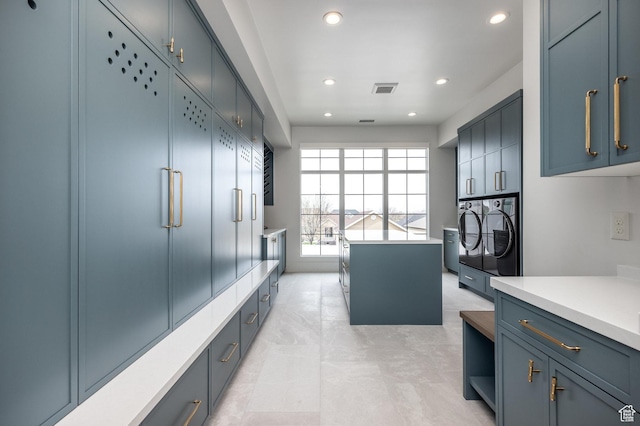 13926 S Jarvie Ln E, Draper, UT 84020 - full bathroom featuring visible vents, recessed lighting, and vanity