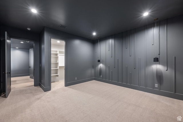 13926 S Jarvie Ln E, Draper, UT 84020 - spare room featuring baseboards, carpet floors, visible vents, and recessed lighting