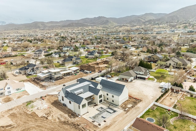 13926 S Jarvie Ln E, Draper, UT 84020 - bird's eye view with a mountain view and a residential view