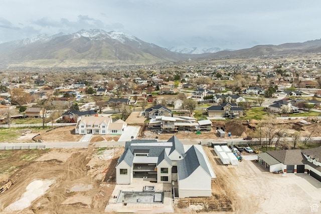 13926 S Jarvie Ln E, Draper, UT 84020 - drone / aerial view featuring a residential view and a mountain view