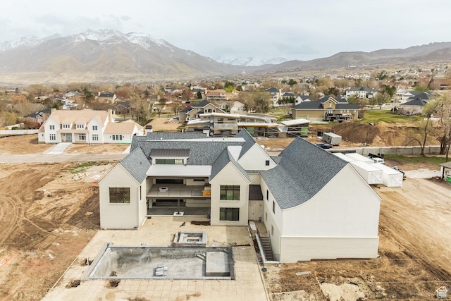 13926 S Jarvie Ln E, Draper, UT 84020 - birds eye view of property featuring a residential view and a mountain view