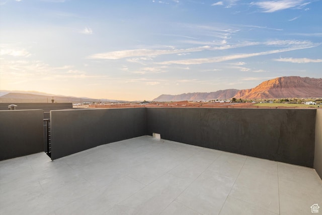 121 E Terrace Ln, Ivins, UT 84738 - patio terrace at dusk with a mountain view