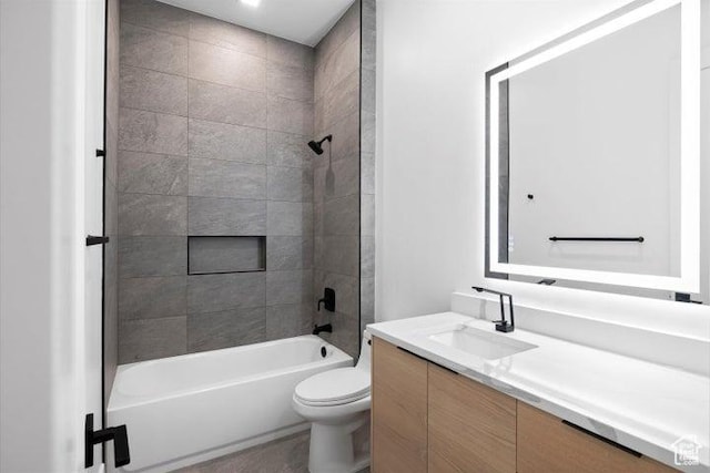121 E Terrace Ln, Ivins, UT 84738 - full bathroom with toilet, vanity, and shower / bathing tub combination