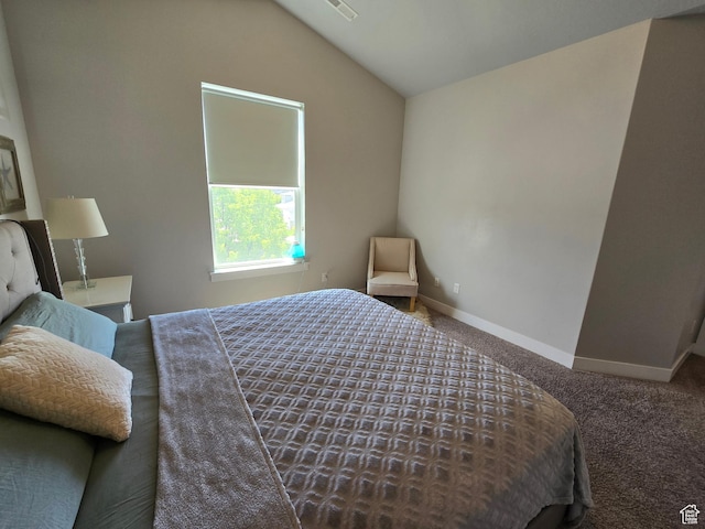 15 W Seasons Dr, Vineyard, UT 84059 - carpeted bedroom featuring lofted ceiling and baseboards