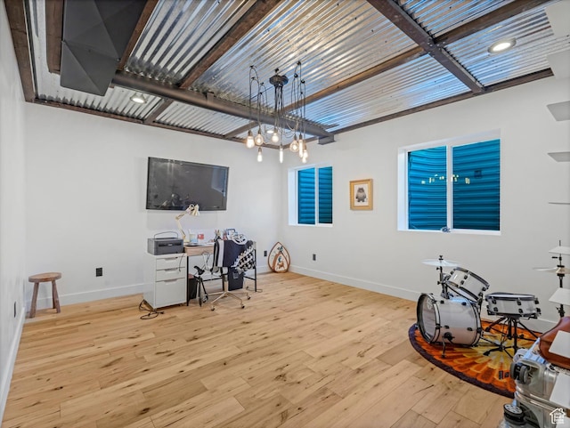12224 N Bridgegate Way, Highland, UT 84003 - office space featuring baseboards and hardwood / wood-style flooring