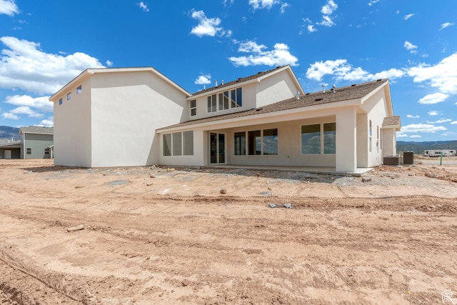 4416 W 1900 S, Cedar City, UT 84720 - back of property with stucco siding and central AC unit