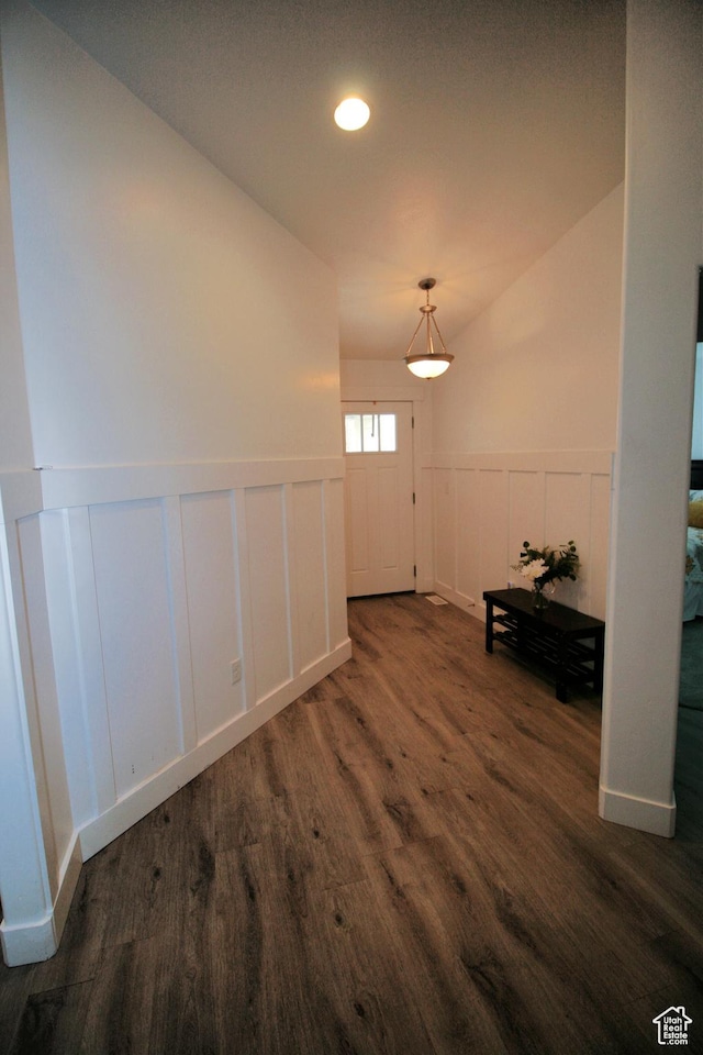 13207 S Weatherford Ln W, Herriman, UT 84096 - spare room featuring dark wood finished floors and wainscoting