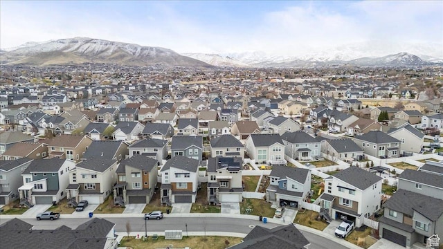 13192 S Lowick Ln, Herriman, UT 84096 - drone / aerial view featuring a residential view and a mountain view