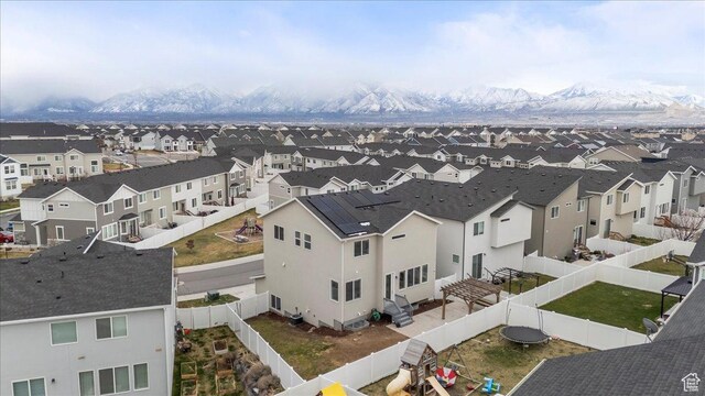 13192 S Lowick Ln, Herriman, UT 84096 - drone / aerial view with a residential view and a mountain view