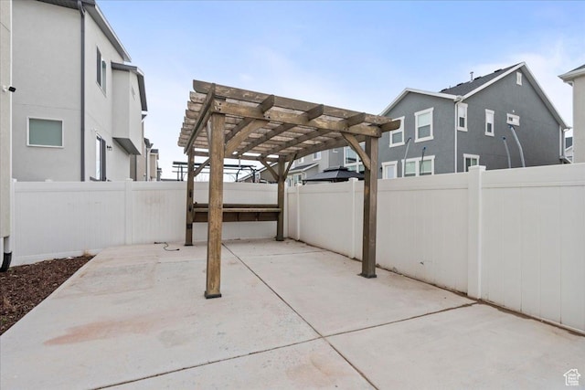 13192 S Lowick Ln, Herriman, UT 84096 - view of patio with a fenced backyard and a pergola