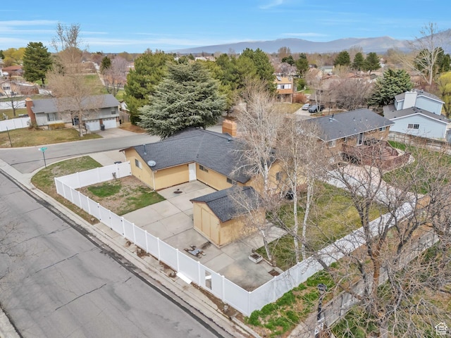 4195 W Kirkcaldy Cir S, South Jordan, UT 84009 - aerial view with a mountain view and a residential view