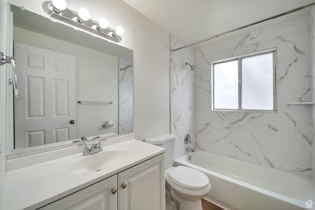 4195 W Kirkcaldy Cir S, South Jordan, UT 84009 - full bath featuring  shower combination, vanity, and toilet
