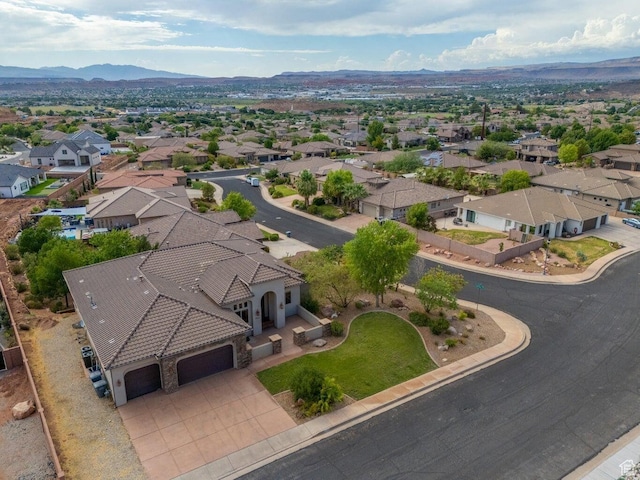 2104 S Corral Way, Washington, UT 84780 - bird's eye view featuring a mountain view and a residential view