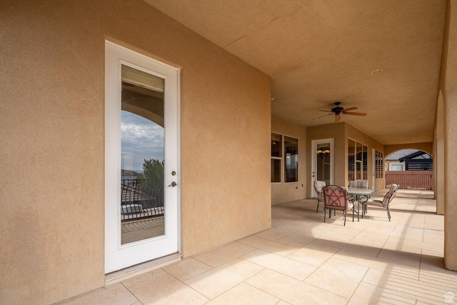 2104 S Corral Way, Washington, UT 84780 - view of patio with outdoor dining area and a ceiling fan