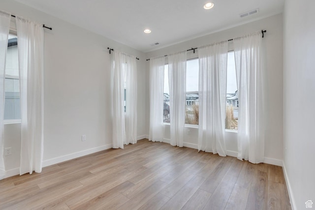 1031 S 950 W, American Fork, UT 84003 - spare room with baseboards, light wood-style floors, and recessed lighting