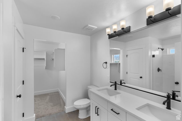 3205 N 3500 W Unit 378, Plain City, UT 84404 - bathroom with a shower, toilet, a sink, and visible vents