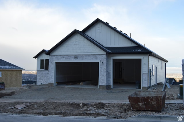 exterior space featuring dirt driveway