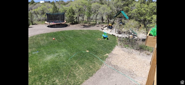 11741 E 14330 N Unit 232, Mount Pleasant, UT 84647 - view of yard featuring a trampoline