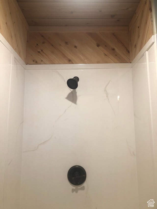 11741 E 14330 N Unit 232, Mount Pleasant, UT 84647 - interior details featuring wood ceiling and walk in shower
