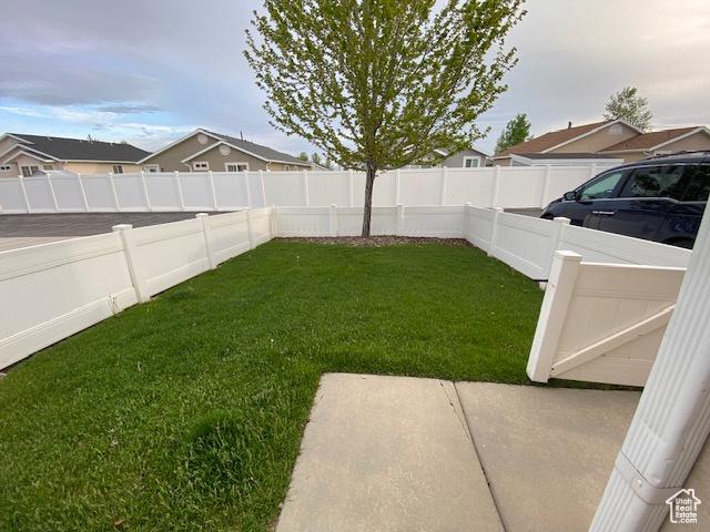 4625 W Harvey Blvd, Cedar Hills, UT 84062 - view of yard featuring a fenced backyard